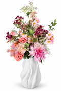 Real Touch  Seidenblumenstrauß Lilly Fleurisant in weisse vase Finn