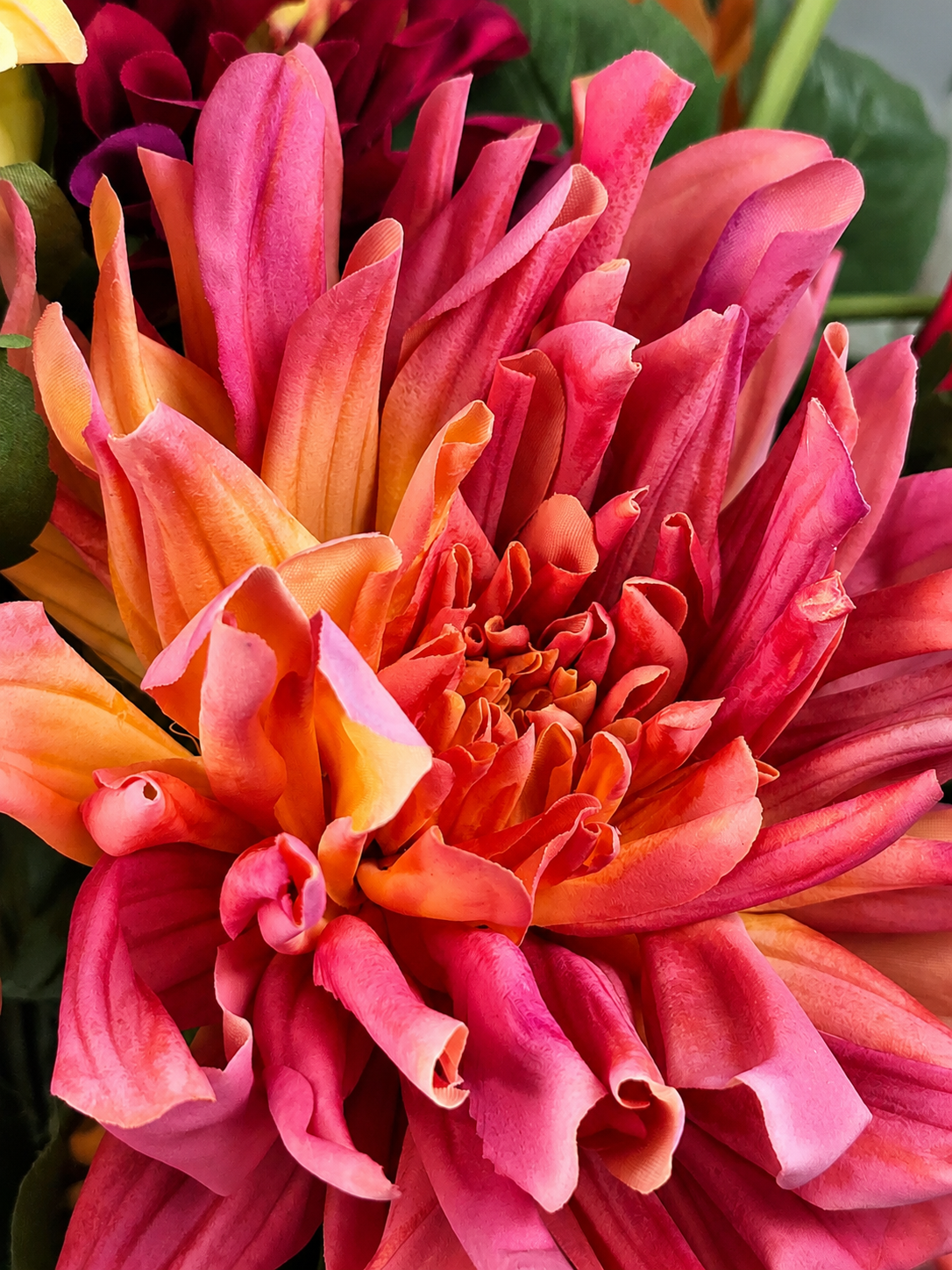 Seidendahlienstrauß Dahlia Explosion